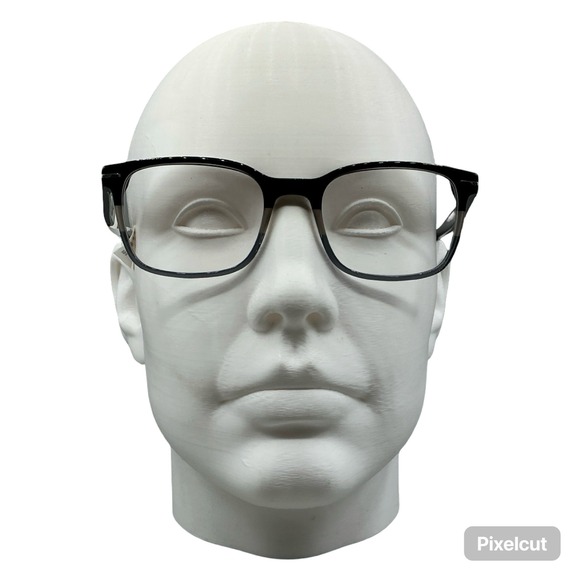 Import Other - Import Men MV044 Wyatt BLK Black Rectangular Eyeglasses Frames 53-20-145 New